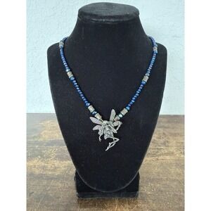 VTG Alchemy Gothic Pewter Dead Fairy Pendant Beaded Necklace Bracelet Earring